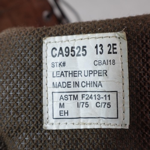 Carolina Work Boots Mens Size 13 Brown Leather EH Slip Oil Resistant CA9525 - Picture 10 of 21