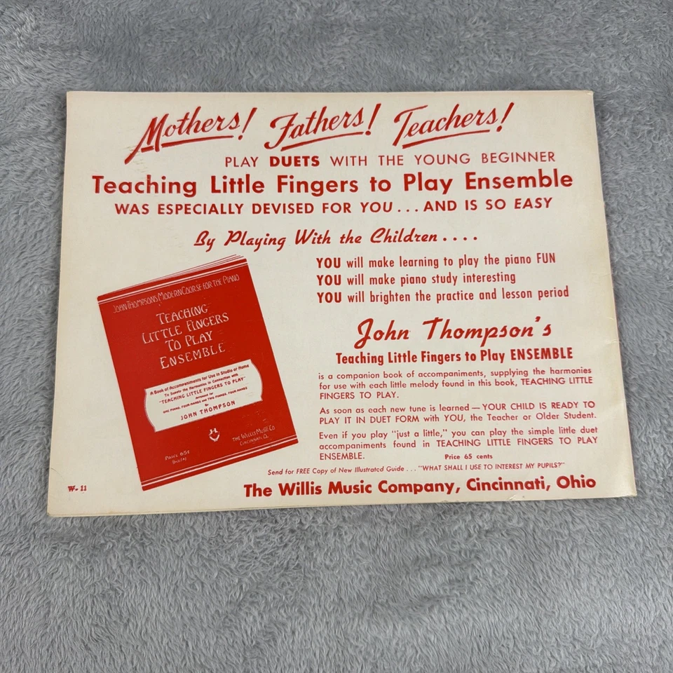 Teaching Little Fingers To Play Sheet Music John Thompson Modern Course Piano - Image 3 of 4