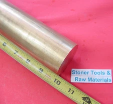 2" C360 BRASS ROUND ROD 10" long Solid 2.00" Diameter H02 Lathe Bar Stock New