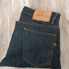 BRAVE STAR SELVEDGE CONE DENIM JEANS 34 x 30 Mens STRAIGHT
