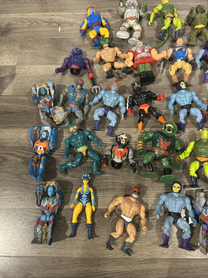 Lote de figuras de acción vintage MOTU He-Man Masters of the Universe años 80 Mattel 45+ Foto 2 de 4