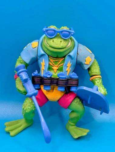 1989 Genghis Frog TMNT Teenage Mutant Ninja Turtles Playmates Action Figure