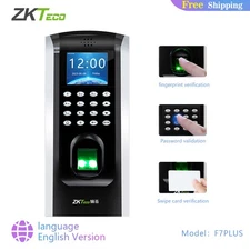 Zkteco F7Plus TCP/IP Fingerprint Device 1500 Fingerprint User 80000 Record 2inch