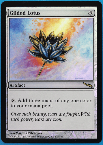 Gilded Lotus FOIL Mirrodin NM Artifact Rare MAGIC MTG CARD (ID# 507149) ABUGames - Picture 1 of 2
