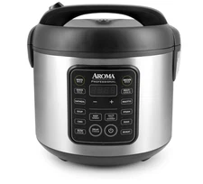 AROMA 10-Cup (Uncooked) Digital Rice Cooker – Multicooker Steamer Slow Cooker