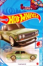 2021 HOT WHEELS ‘71 DATSUN 510 Lt.Green HW J-IMPORTS SERIES