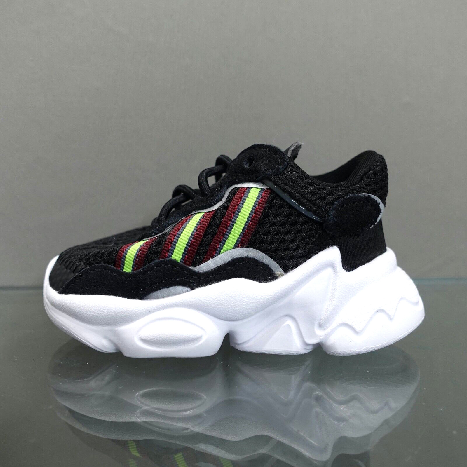 Повседневная обувь Adidas Originals Ozweego EL Infants, размер 4, черные кроссовки #293