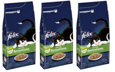 Purina Felix Inhome Sensations Katzenfutter Trockenfutter mit Huhn 3x2kg Indoor
