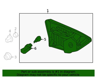 26540-9pf0a Nissan Backup Lamp Assy-rh 265409PF0A Genuine OEM Part
