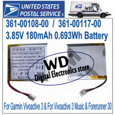 USPS 361-00108-00 Battery For Garmin Vivoactive 3  For Vivoactive 3 Music