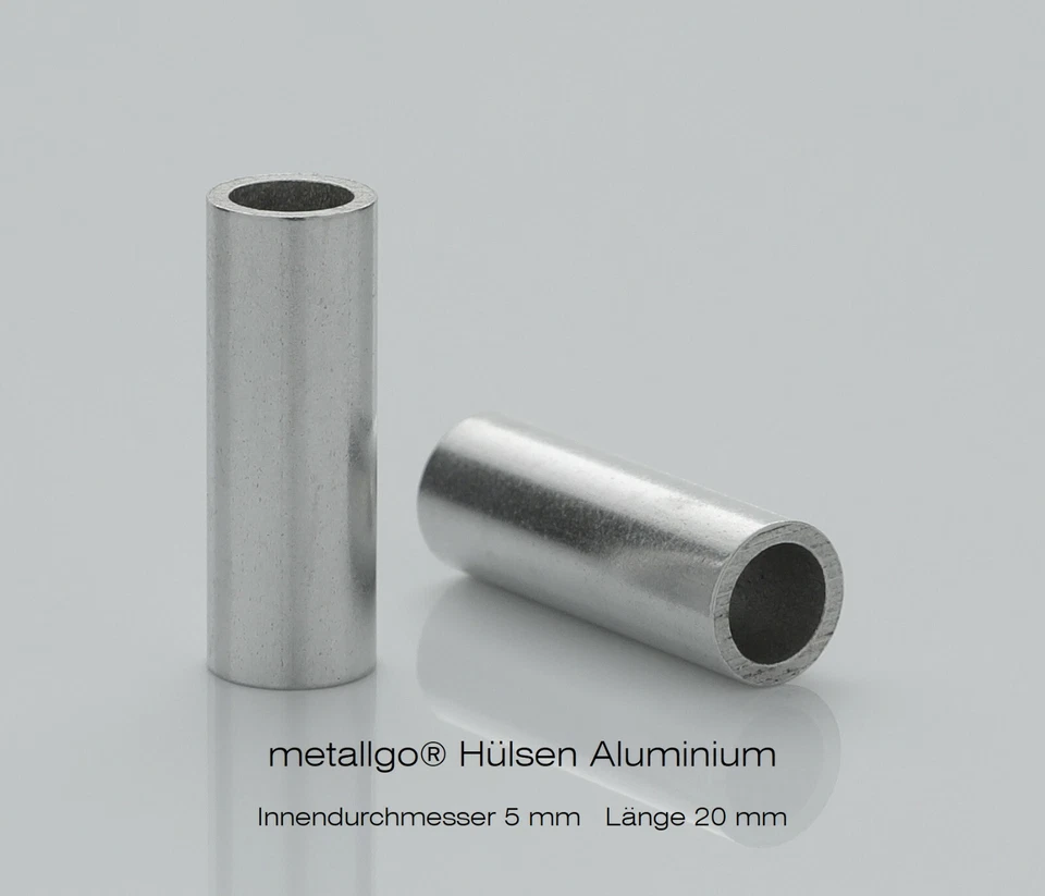 Aluminium Distanzhülsen, ohne Innengewinde, bis M5 durchsteckbar, 7x5x1 mm - Bild 4 von 4