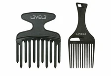 L3VEL3 Hair Pick Comb Set