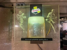 MAMMOTH SPORTS BREWERIANA Vtg Falstaff Beer Large Baseball Football Lighted Sign
