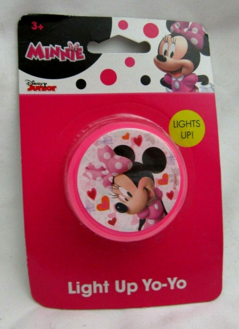 Disney Minnie Mouse Pink Colored String Light-Up Yo Yo -Brand New