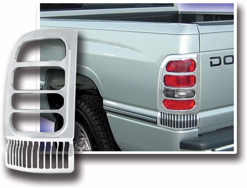 Chrome Tail Light Trim 2PCS FOR DODGE RAM 1500 1994 2001 eBay
