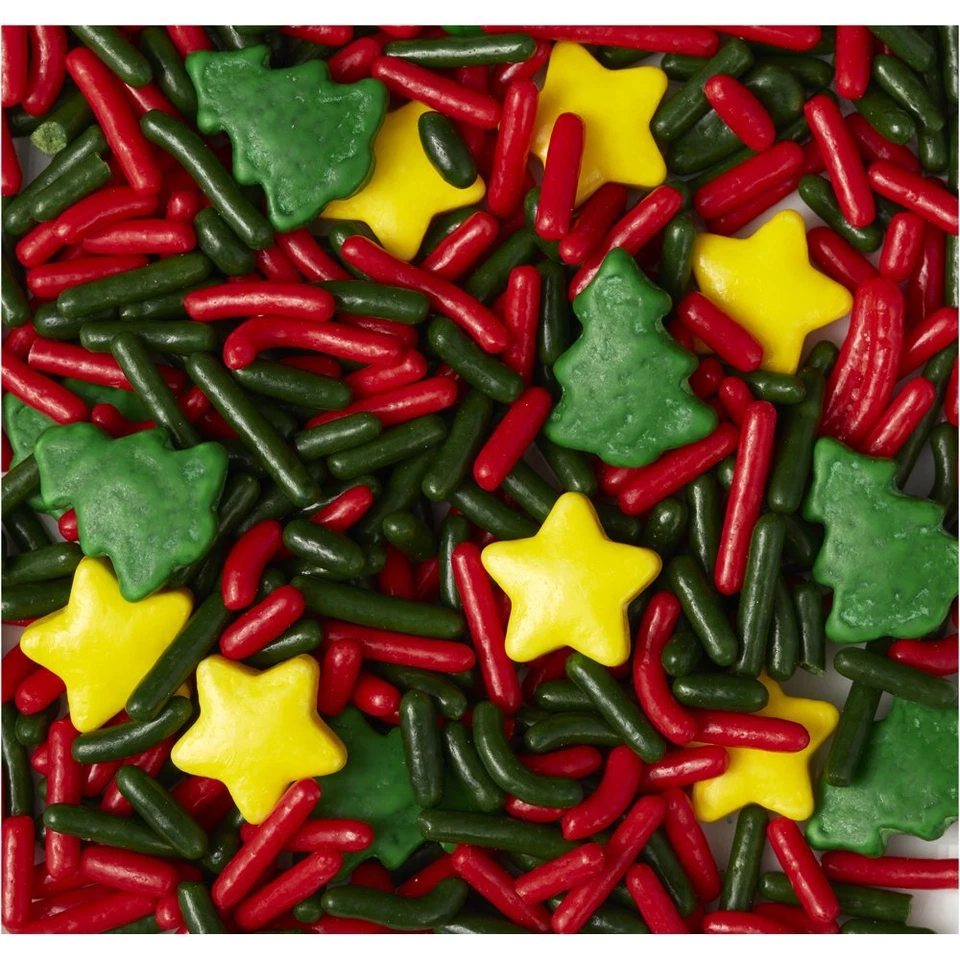Christmas Sprinkles 4 Count Red Green Glitter for Holiday Treats 1.08 lb - Image 4 of 4