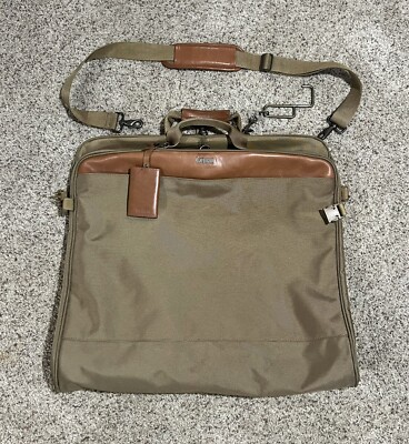 Hartmann Leather Trim Nylon Garment Cover Bag & Leather Tag WHTMN20322 - MINT!