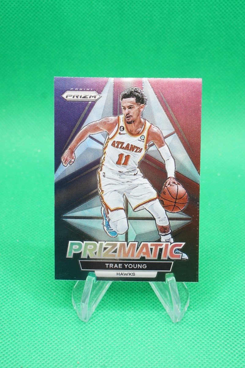 3 Cards) 2022-23 Prizm Prizmatic #10 Trae Young Atlanta