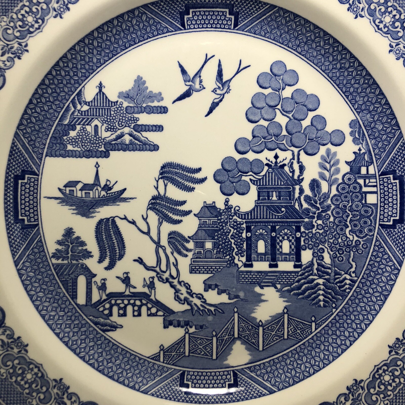 THE SPODE BLUE ROOM COLLECTION Willow Dinner Plate 10-1/4