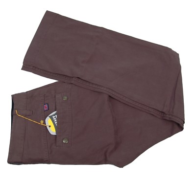 Authentic Belstaff Emanuel Brown Cotton Pants Mens Trousers EU 33