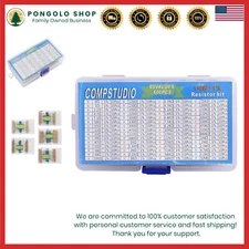 Resistor Assortment Kit 600pcs 1/4W Metal Film 1% Tolerance for Arduino DIY