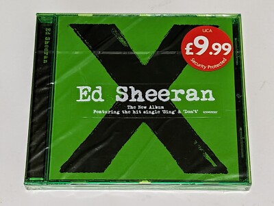Ed Sheeran X ( Sealed CD, 2014 ) UK Import 12 Tracks Green Case