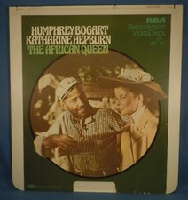 RCA CED VIDEODISC - THE AFRICAN QUEEN with Humphrey Bogart Katherine Hepburn