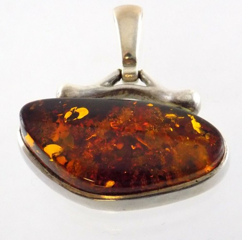 Pendentif en argent sterling 925 pierre précieuse rutile doré bijou