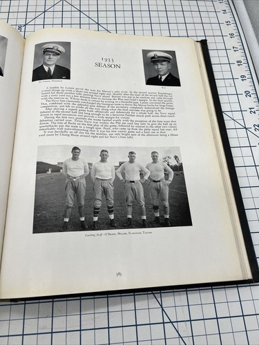 1933 NAVY MIDSHIPMEN FOOTBALL TEAM SLADE CUTTER AUTOGRAPH & 1934 USNA YEARBOOK - Picture 13 of 24