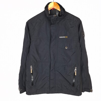 DIDRIKSONS STORM SYSTEM Men's Jacket Size S Waterproof Black Polyamide Full Zip