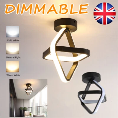 LED Lamp Ceiling Light Modern Chandelier Living Room Bedroom Pendant Lights UK - Image 1 of 4