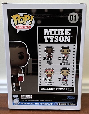 Funko Pop! Boxing Mike Tyson #01 Vinyl Figure Bobblehead Fiterman Boxing  Opened