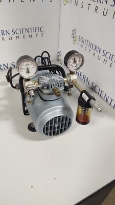 Gast  HAB-25-M100X Compressor Vacuum Pump 115V 1/4 HP 113 mbar