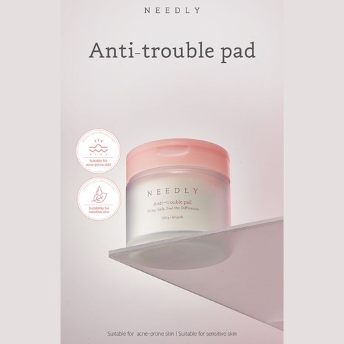 Needly Anti-Trouble Pads 60 Sheets | Exfoliating BHA PHA | Acne & Pore Care | K- - Bild 2 von 12