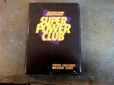 Nintendo Super Power Club Collectors Edition Book w/pages & abt 40 Cards/w/Caps