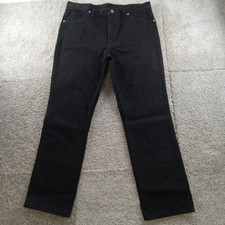 Wrangler Jeans Mens 36x30 Shadow Black Cowboy Cut Slim Fit High Rise 936WBK
