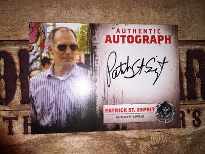 Sons Of Anarchy Autograph Of Patrick ST. Esprit As Elliott Oswald