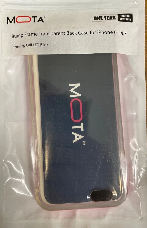 Funda MOTA LED Intermitente para iPhone 6/6s - Estuche de Transporte - Rosa  Foto 4 de 4