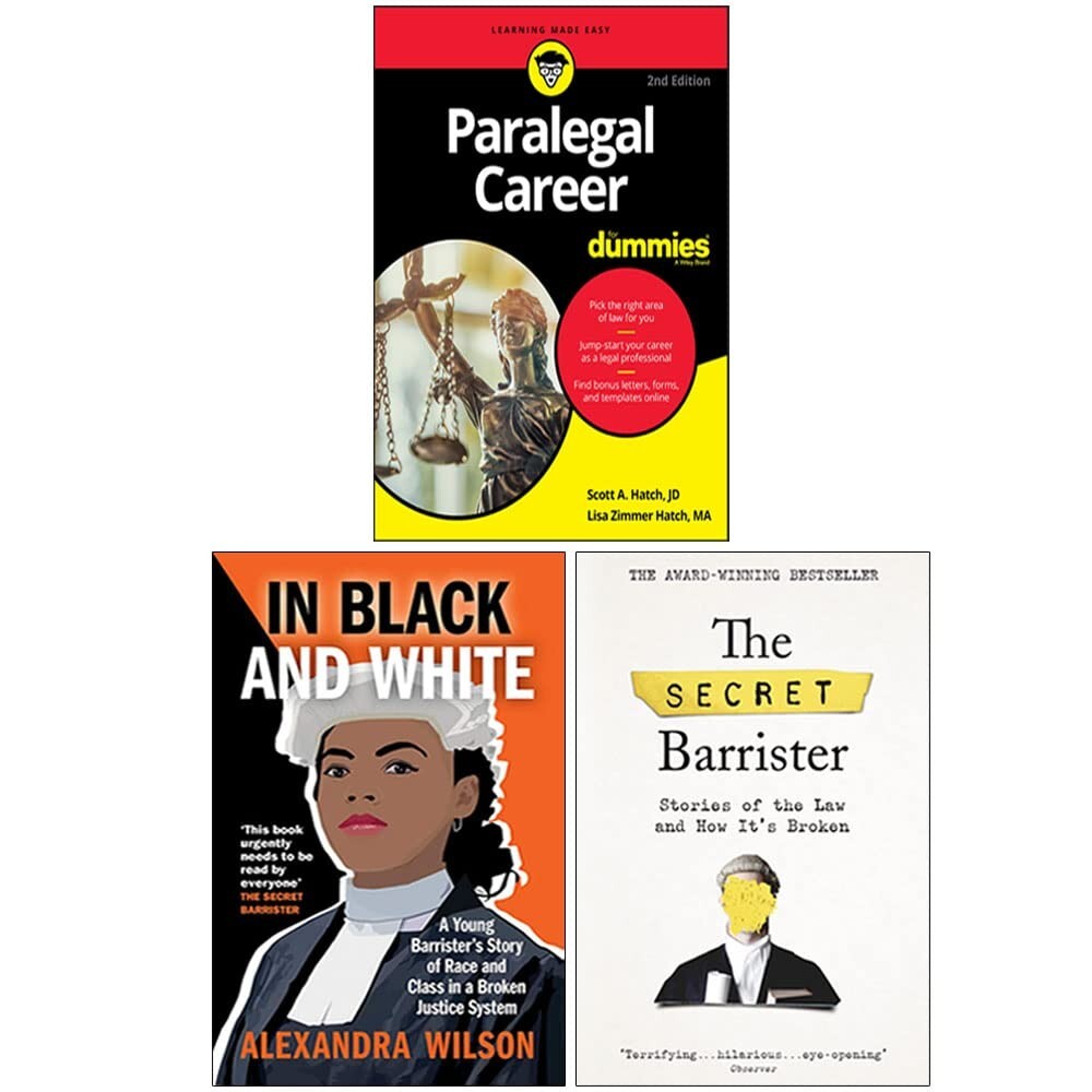 Paralegal Career, In Black and White,The Secret Barrister 3 Books Collection Set