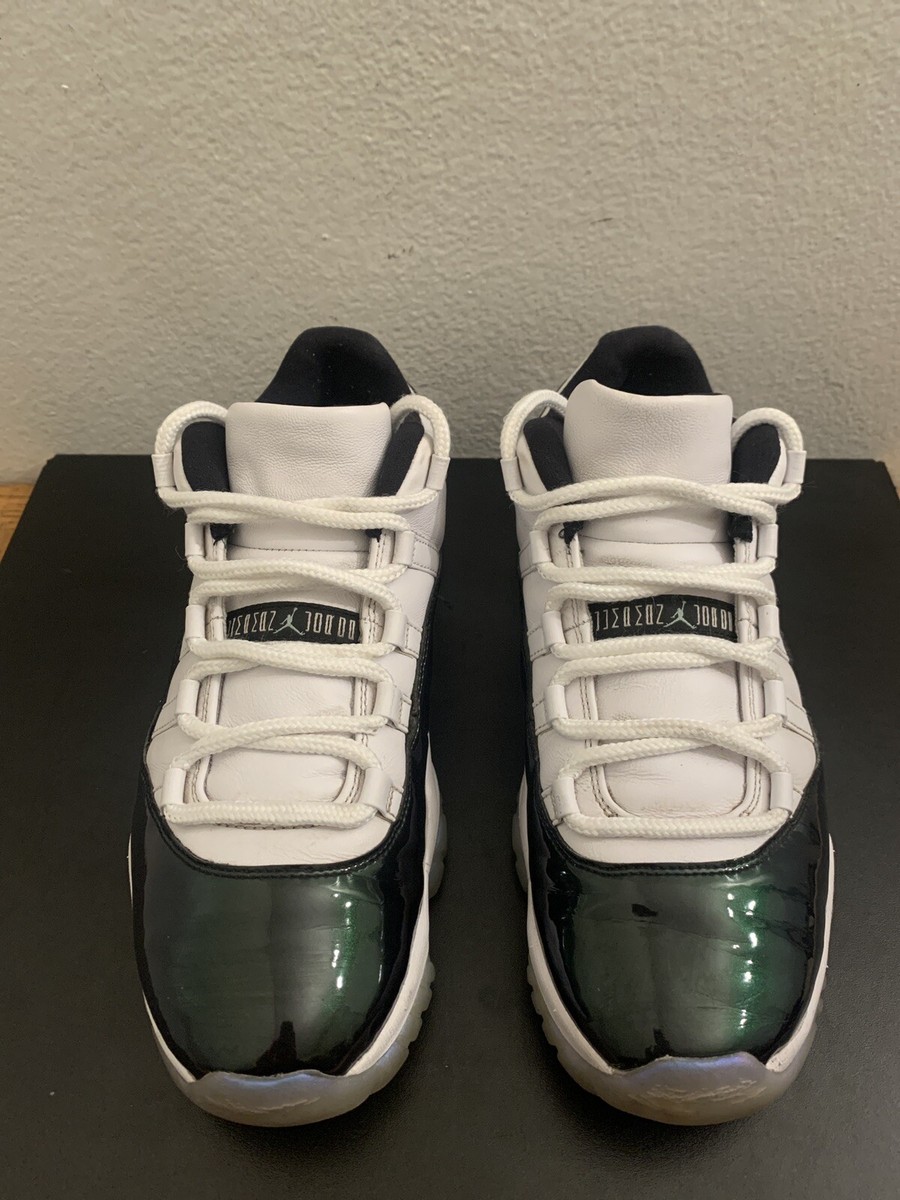 Nike Air Jordan 11 Low Emerald 528895-145 Easter Iridescent White