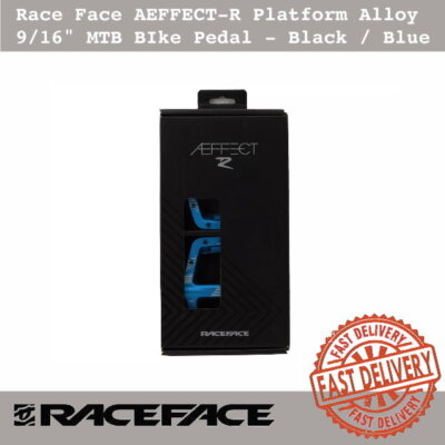 Race Face AEFFECT-R Platform Alloy 9/16'' MTB BIke Pedal - Black / Blue