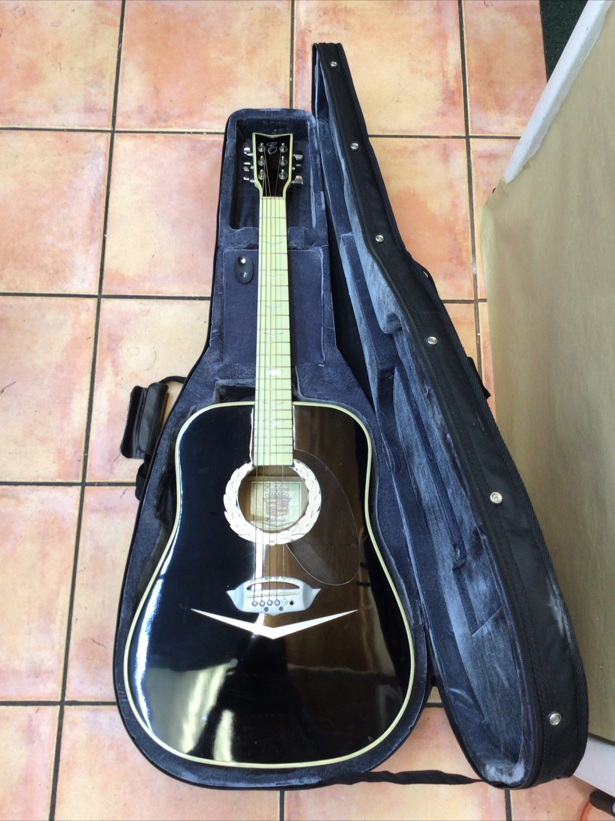 Esteban Cadillac ElDorado Acoustic Electric Guitar BLACK eBay