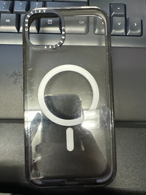 CASETiFY Impact Case w/ Magsafe for iPhone 15 Plus 6.7'' Clear/Black used