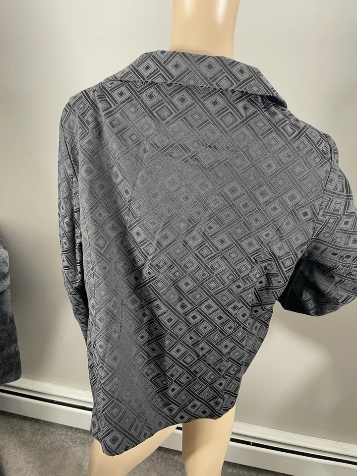 Chaqueta Blazer George By Mark Eisen Para Mujer Talla 18 Manga Larga Negro Hollín Foto 4 de 4