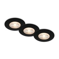 Briloner Led Einbauleuchte Schwarz-Matt IP65 3Xled/4,9W