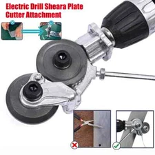 Electric Drill Shears Plate Cutter Sheet Metal Nibbler Precise Cut Attachment US
