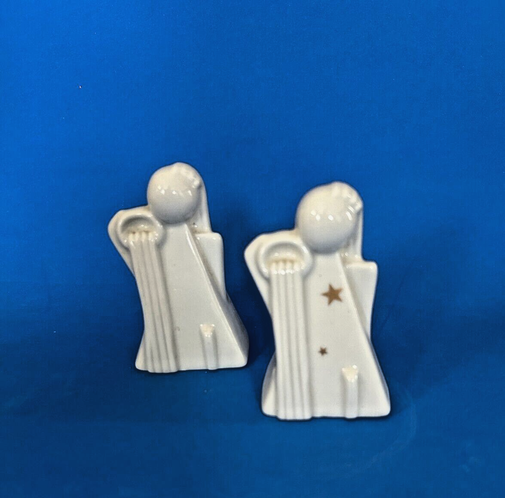 Vintage Studio Nova Fine Art Figurines Pair of Angels Made in Italy