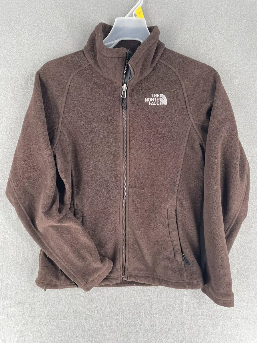 The North Face Sweater Womens Small Full Zip Long Sleeve Fleece Outdoor  Brown