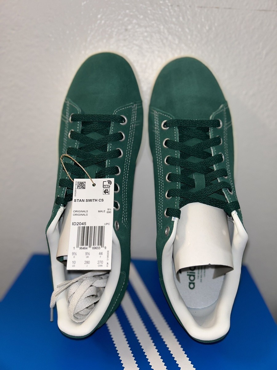 NWT Adidas Stan Smith CS Original Sneakers Suede Green White