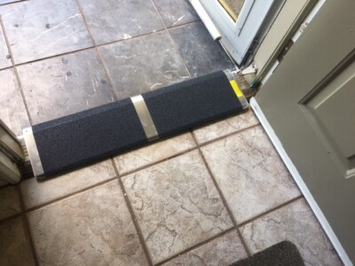 8''x32''  Aluminum Threshold Doorway Wheelchair Ramp (ADA Compliant]